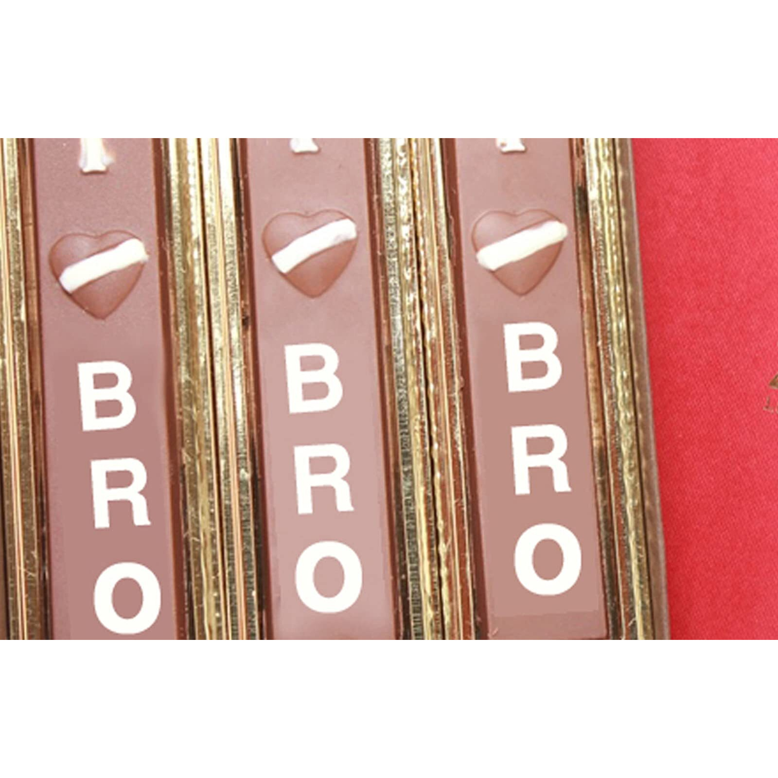 Zoroy Luxury Chocolate Rakhi Gift Brother With I Love Bro Chocolate | Message Chocolate | Rakhi Gift Combo | Rakshabandhan Gifts For Brother | Complimentary Rakhi | 3 Bars Set