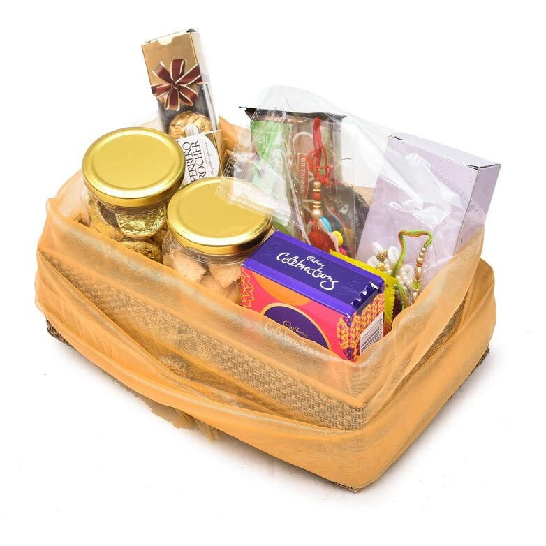 Nutri Miracle Rakhi Chocolates Gifts Pack |Ginni Rakhis For Brother And Family | Hathi Chopda Tilak Kit