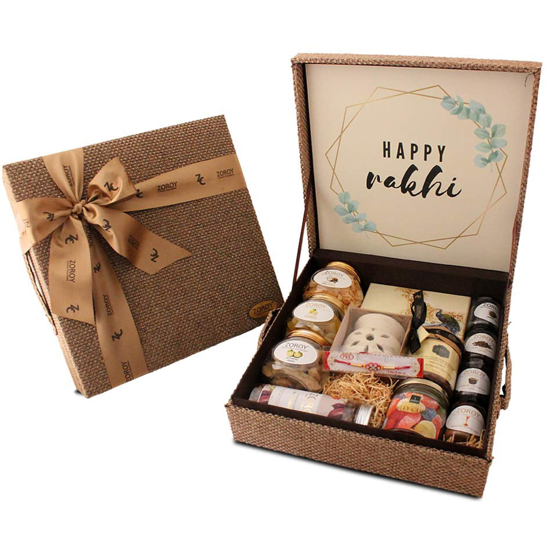 Zoroy Luxury Chocolate Gift Box, Rakshabandhan Gift For Sisters, Luxury Chocolate Nuts Gift Box, Chocolate Hamper, Ideal For Rakshabandhan Celebrations