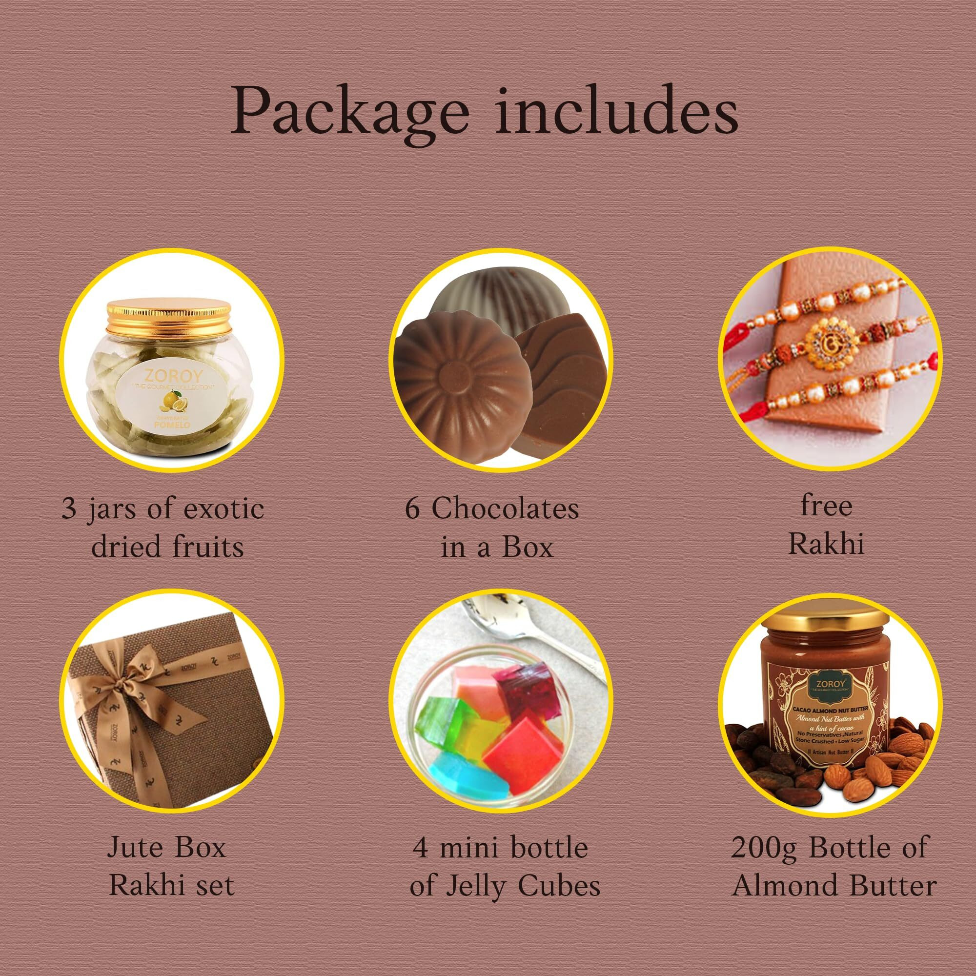 Zoroy Luxury Chocolate Gift Box, Rakshabandhan Gift For Sisters, Luxury Chocolate Nuts Gift Box, Chocolate Hamper, Ideal For Rakshabandhan Celebrations