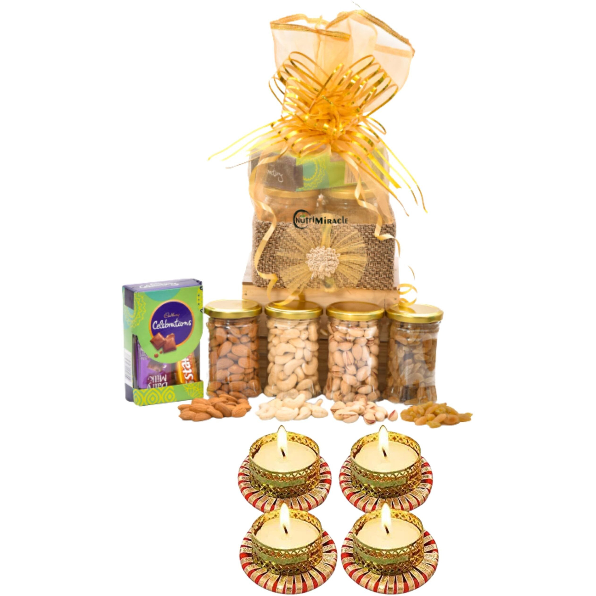 Nutri Miracle Rakhi Nuts And Chocolates Gift Hamper For Corporate Gifting | Gifts For Family & Friends