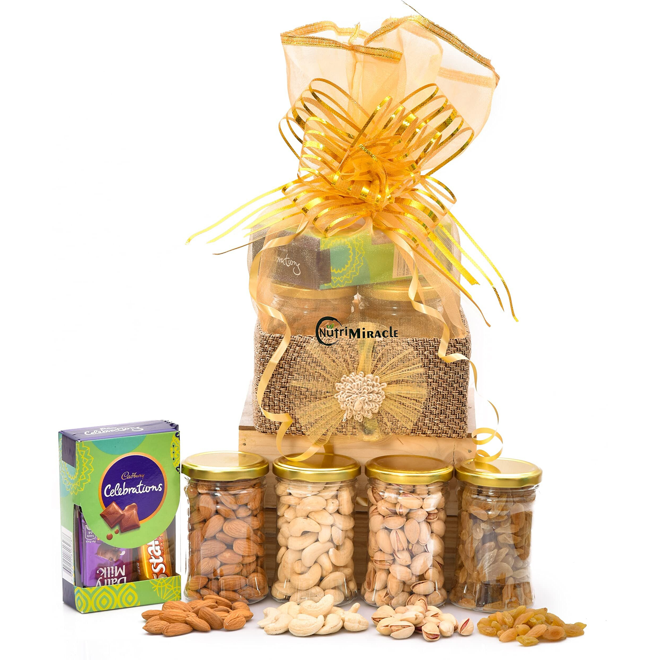Nutri Miracle Rakhi Nuts And Chocolates Gift Hamper For Corporate Gifting | Gifts For Family & Friends