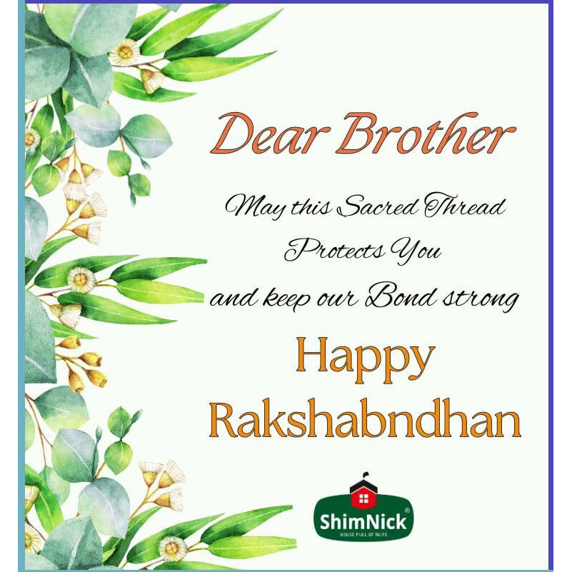 Shimnick Rakshabandhan Dryfruit Gift Box With Designer Hand-Picked Evil-Eyerakhis | Almonds, Cashews, Pistachios, Kishmish | Designer Gift For Brother/Sister | Roli- Chawal (With Rakhi And Loomba)