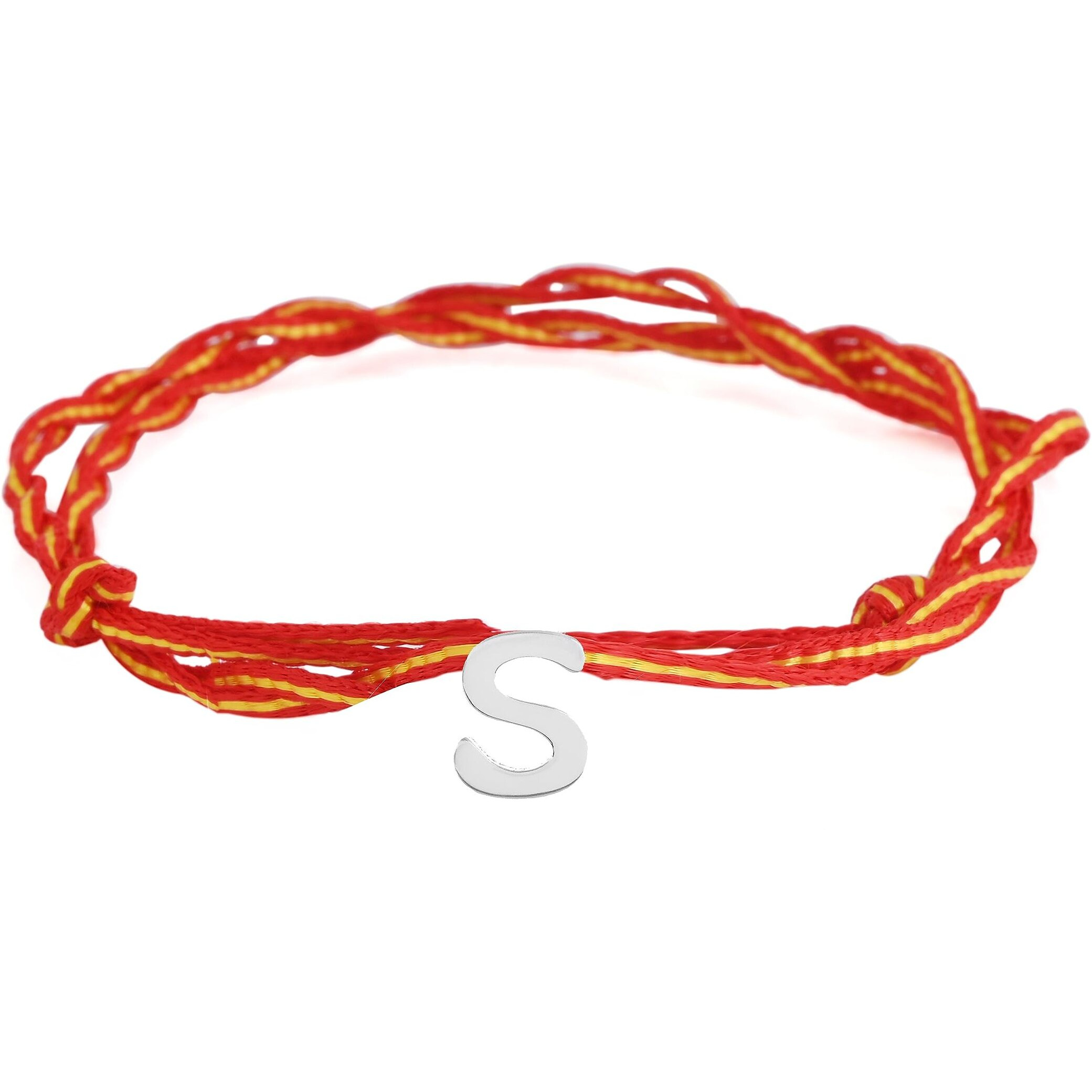 I Juels  Live The Emotions Pure Silver Initials Name Silver Rakhi For Brother. Silver Initials Rakhi For Men With Certificate (S)