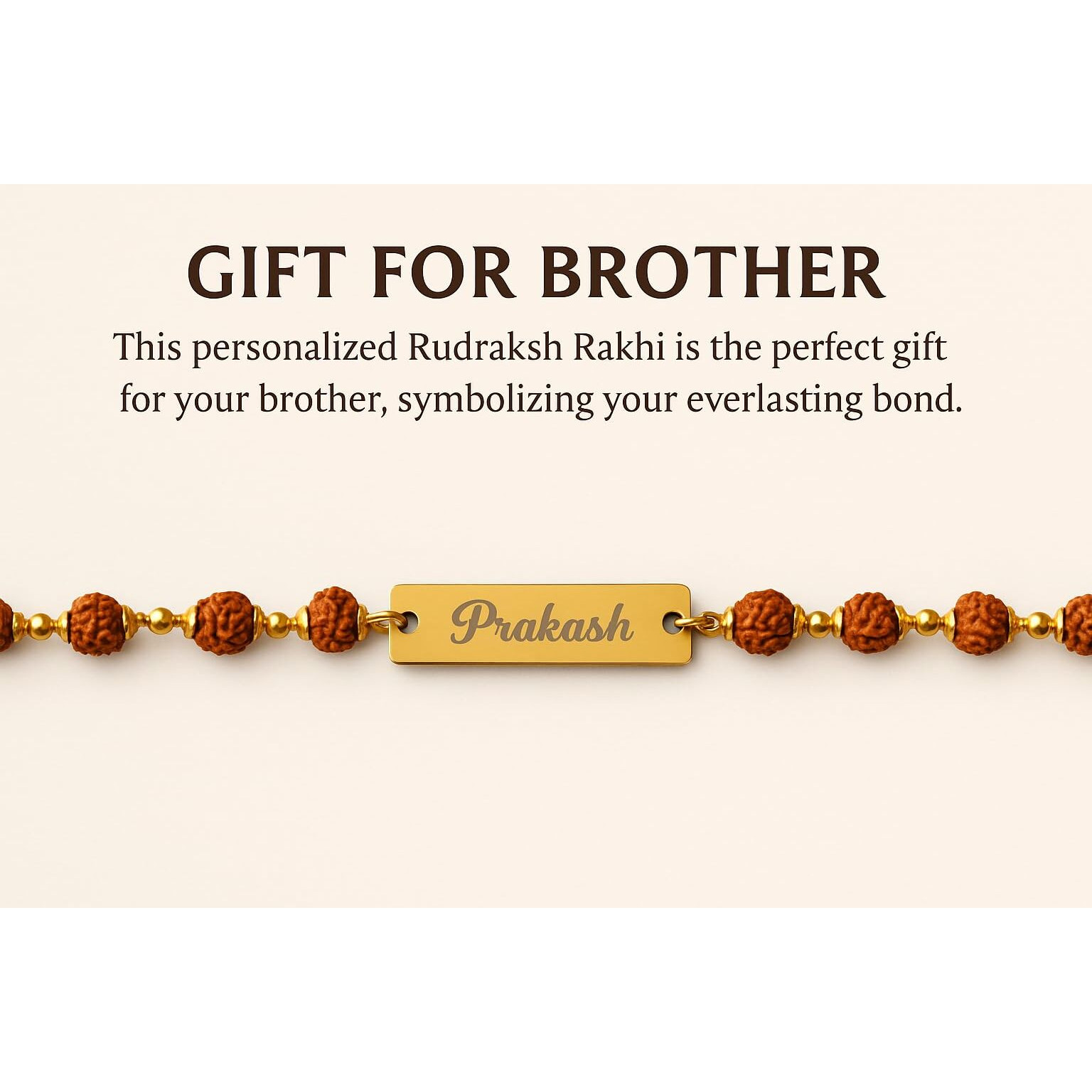 Thebaegift Personalised Rakhi For Brother | Best & Trendy Rakhi For Bhai | Customized Name Rakhi For Rakshabandhan