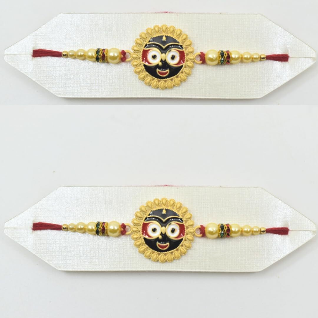 Jagannath World Handmade Lord Jagannath Rakhi Thread For Brother | Raksha Bandhan Rakhi | Pack Of 2