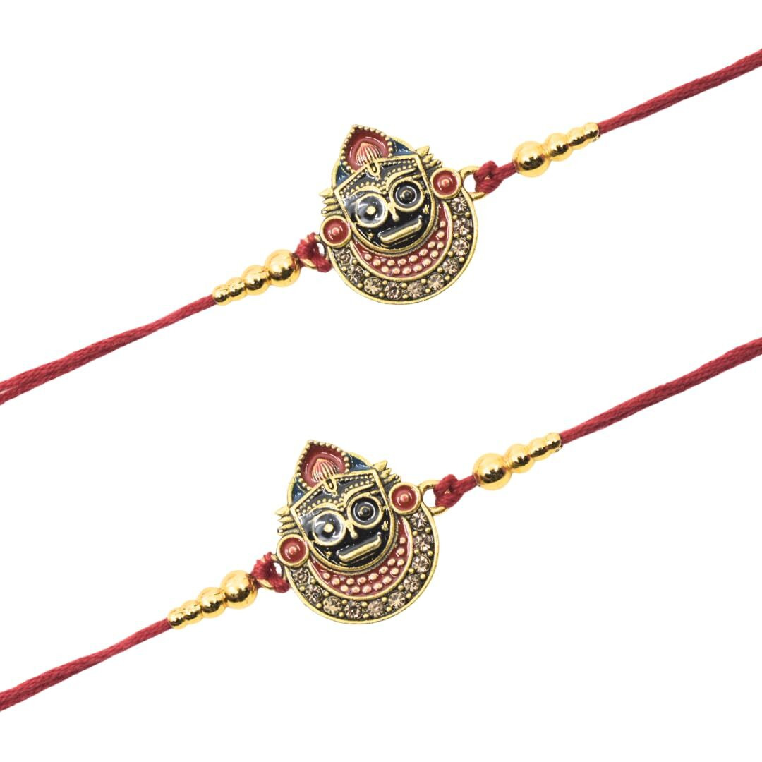 Jagannath World Lord Jagannath Rakhi For Raksha Bandhan | Handmade Rakhi Thread For Brother Pack Of 2