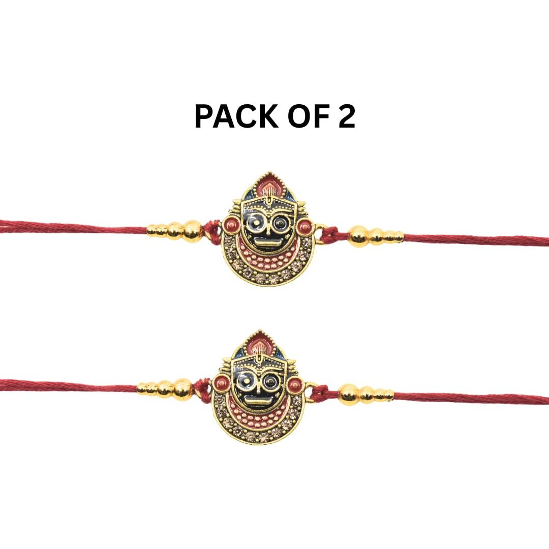 Jagannath World Lord Jagannath Rakhi For Raksha Bandhan | Handmade Rakhi Thread For Brother Pack Of 2
