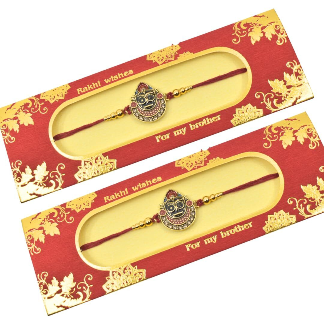 Jagannath World Lord Jagannath Rakhi For Raksha Bandhan | Handmade Rakhi Thread For Brother Pack Of 2