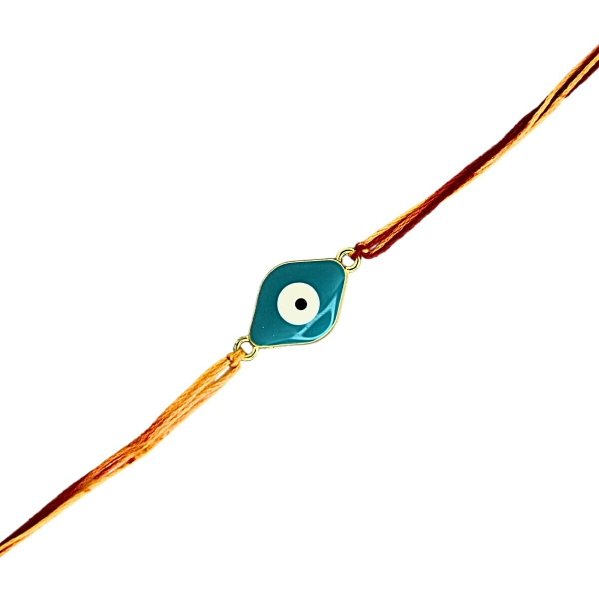 Jwella Evil Eye Rakhi With Quirky Raksha Bandhan Card, Roli & Chawal | Rakhi Combo With Fun Card