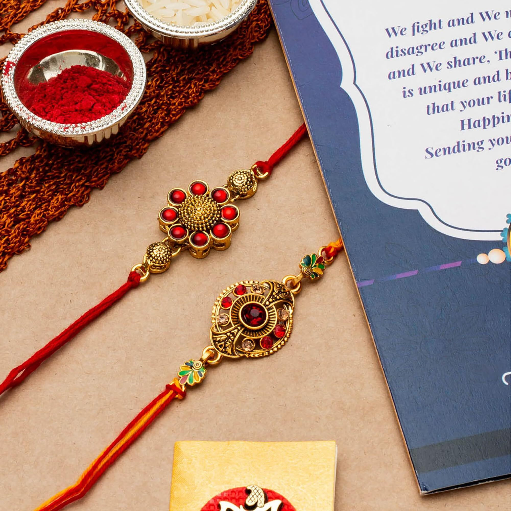 Craftvatika Rakhi Chocolate Gift For Brother Boy Men, Rakhi For Bhaiya With Chocolate Gift Combo, Rakshabandhan Handmade Rakhi Gift Set For Bhaiya Men