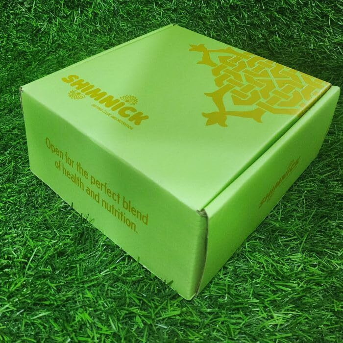 Shimnick Rakhi Dryfruit Gift Box With Designer Hand-Picked Designer Rakhis | Almonds, Cashews, Kishmish (100Gm Each) In Jars | Designer Gift For Brother/Sister | Roli- Chawal | A Rakhi Card With Personal Message