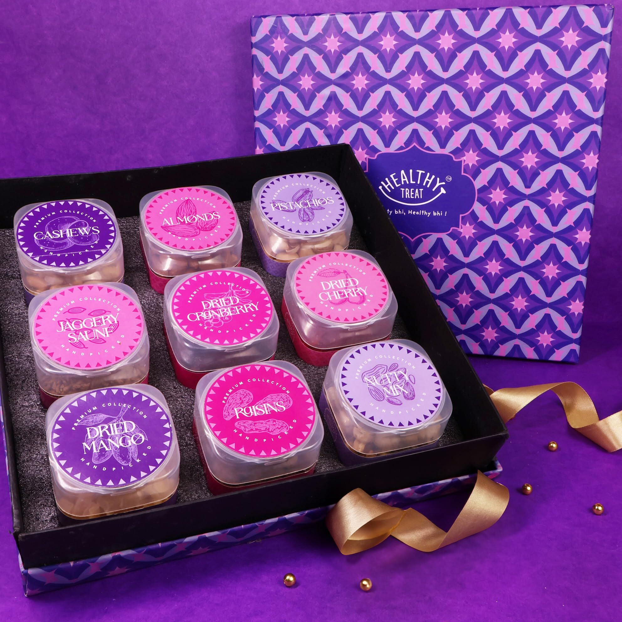 Healthy Treat Bada Dhamaka Rakhi Gift Hamper | Festival Gift Hampers | Birthday, Anniversary Gift | Wedding Gift | Healthy Gourmet Hamper | Healthy Roasted Snacks, Dry Fruits, & Berries Gift Box | Wholesome Corporate Gifting