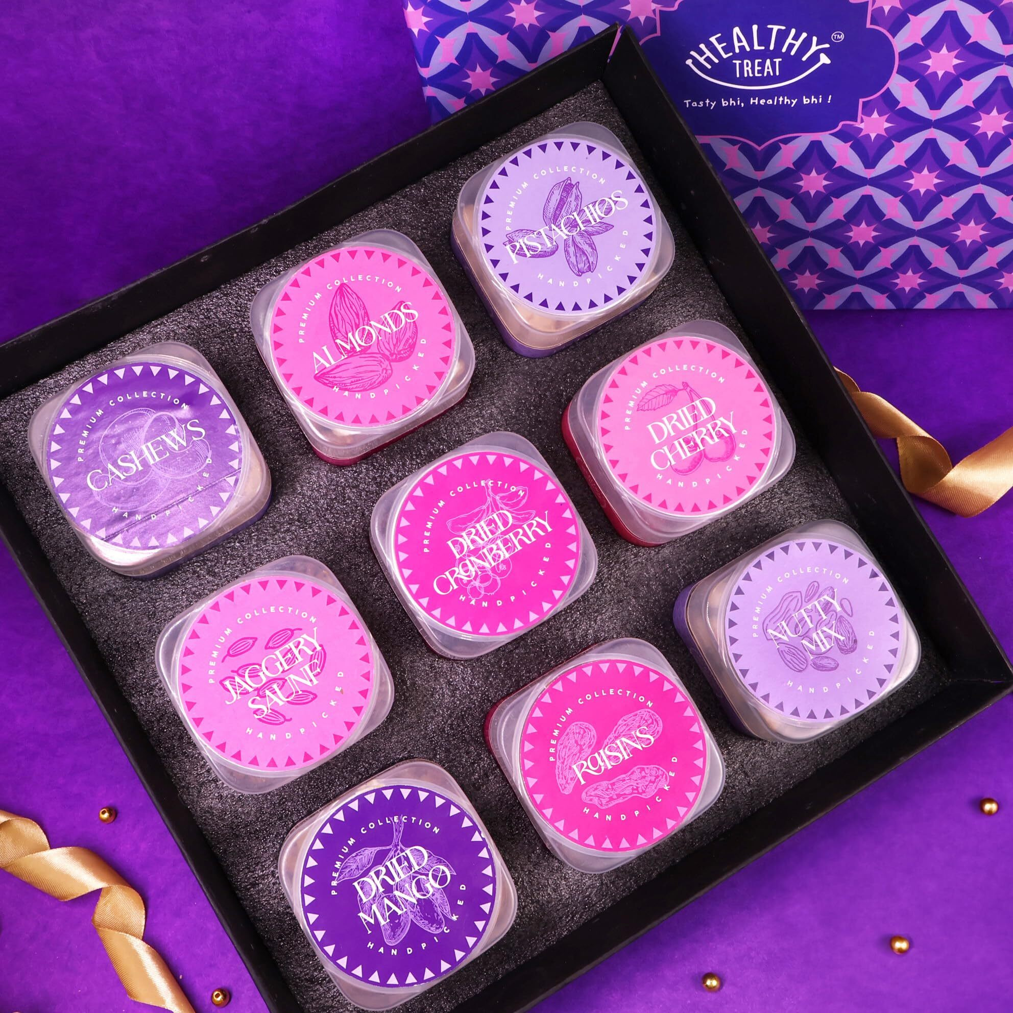 Healthy Treat Bada Dhamaka Rakhi Gift Hamper | Festival Gift Hampers | Birthday, Anniversary Gift | Wedding Gift | Healthy Gourmet Hamper | Healthy Roasted Snacks, Dry Fruits, & Berries Gift Box | Wholesome Corporate Gifting