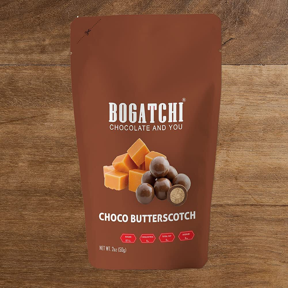 Bogatchi Rakhi With Chocolates Gift Pack, Rakhi For Brother With Chocolate Butterscotch Nuts, 50G + 3 Rakhi Set + Roli Chawal + Free Rakhi Story Card, Rakhi With Sweets, Rakhi Chocolates Combo,B7