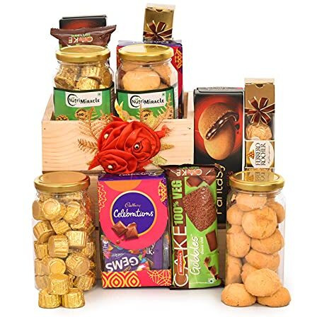Nutri Miracle Rakhi Chocolates Return Gift Hamper | Corporate Gift For Staff, Boss & Friends | Chocolate Hamper For Marriage Couple