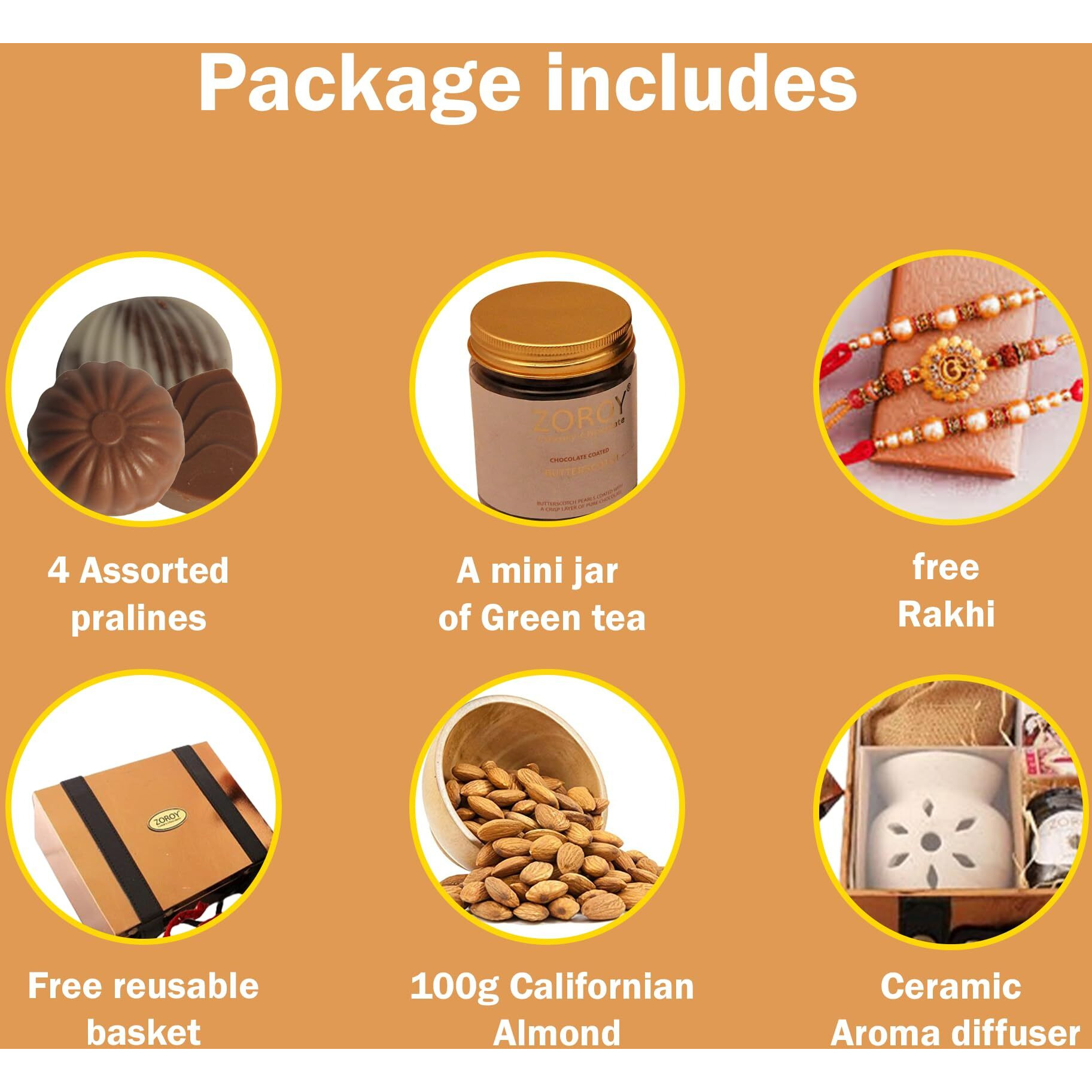 Zoroy Chocolate Hamper For Sister, Rakhi Gift Hamper For Sister, Rakshabandhan Chocolate Box, Rakshabandhan Chocolate, Gift Set For Brother, Luxury Gift Hamper, Rakhi Chocolate Gift