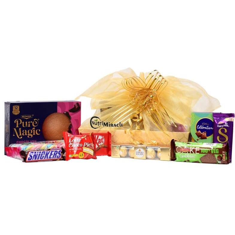 Nutri Miracle Rakhi Chocolates Gift Hamper For Brother | Rakhi Love 7 Rakhis, Tilak Kit