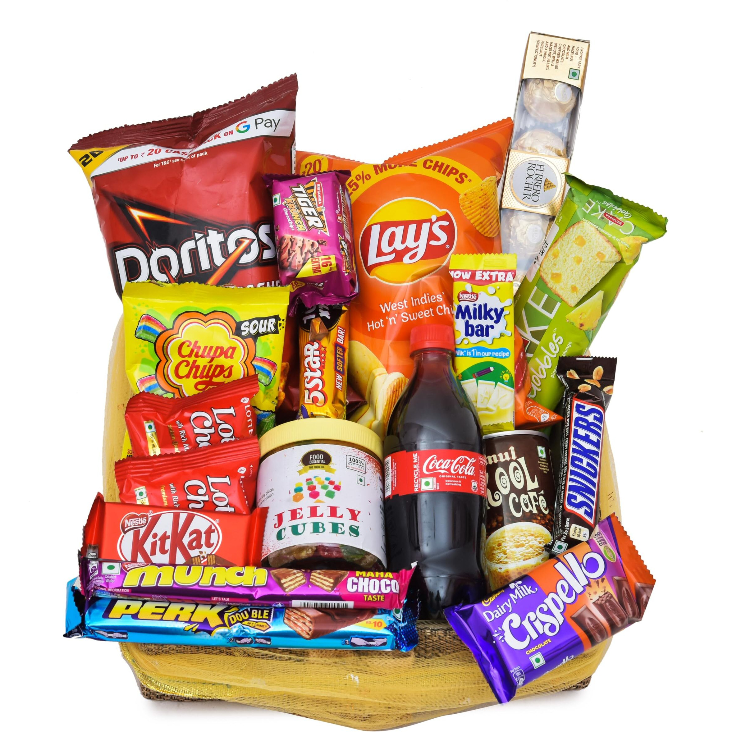 Food Essential Premium Chocolate Gift Hamper Basket For Family/Friend/Corporate/Wedding/Diwali/Christmas/Bhai Dooj/Rakhi (All Occasions)