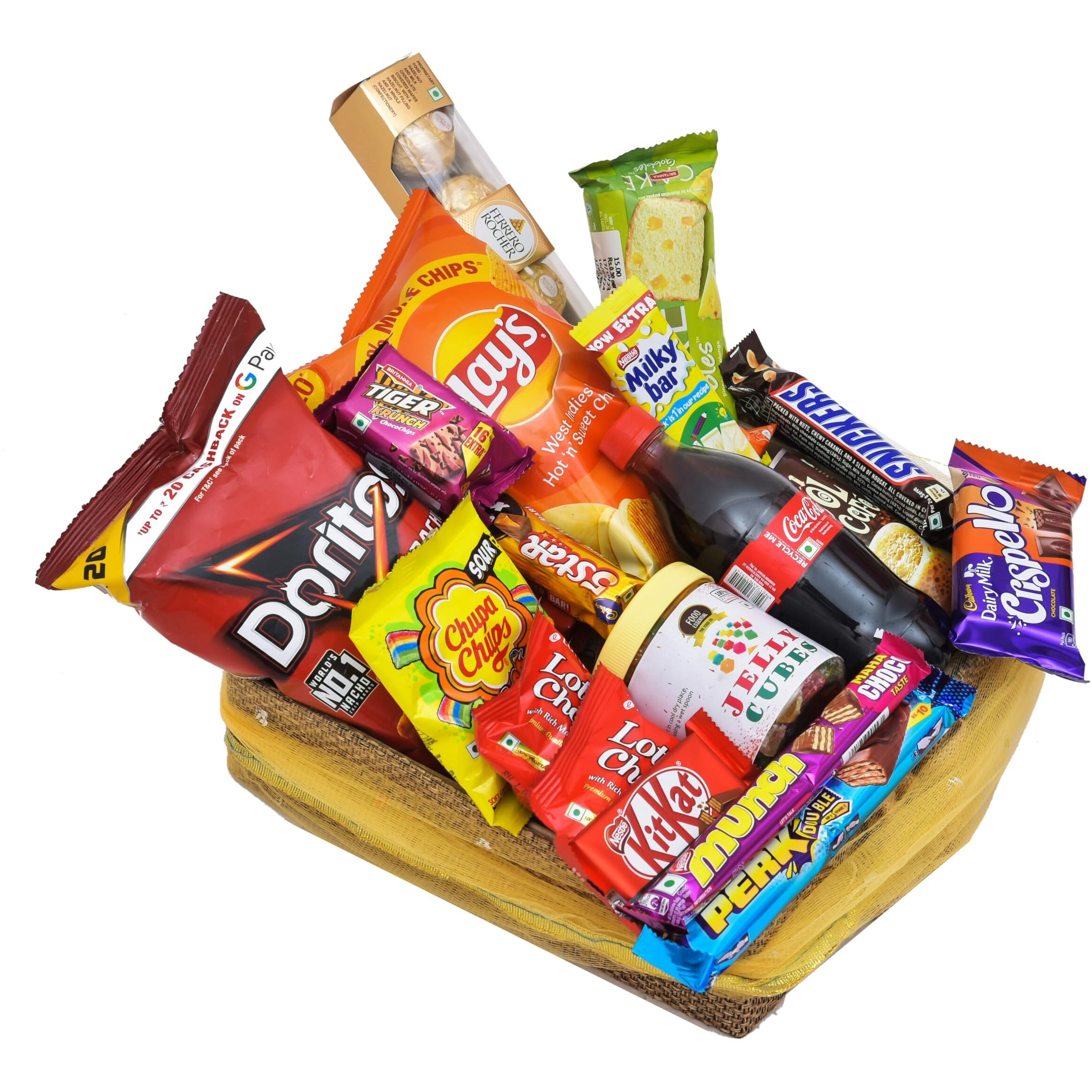 Food Essential Premium Chocolate Gift Hamper Basket For Family/Friend/Corporate/Wedding/Diwali/Christmas/Bhai Dooj/Rakhi (All Occasions)