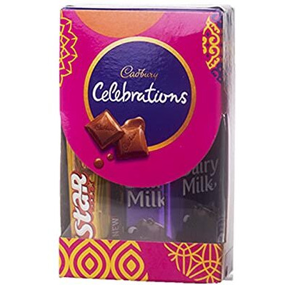 Gifticon Set Of 2 Rakhi With Chocolate Under 250 Celebrations (50) 1 Rakhi Greeting Card And Roli Chawal Gift Hamper-Ib16