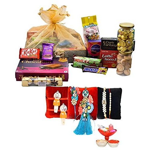 Nutri Miracle Rakhi Chocolate Hamper & Gourmet Gifts Basket For Brother And Family