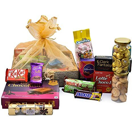 Nutri Miracle Rakhi Chocolate Hamper & Gourmet Gifts Basket For Brother And Family
