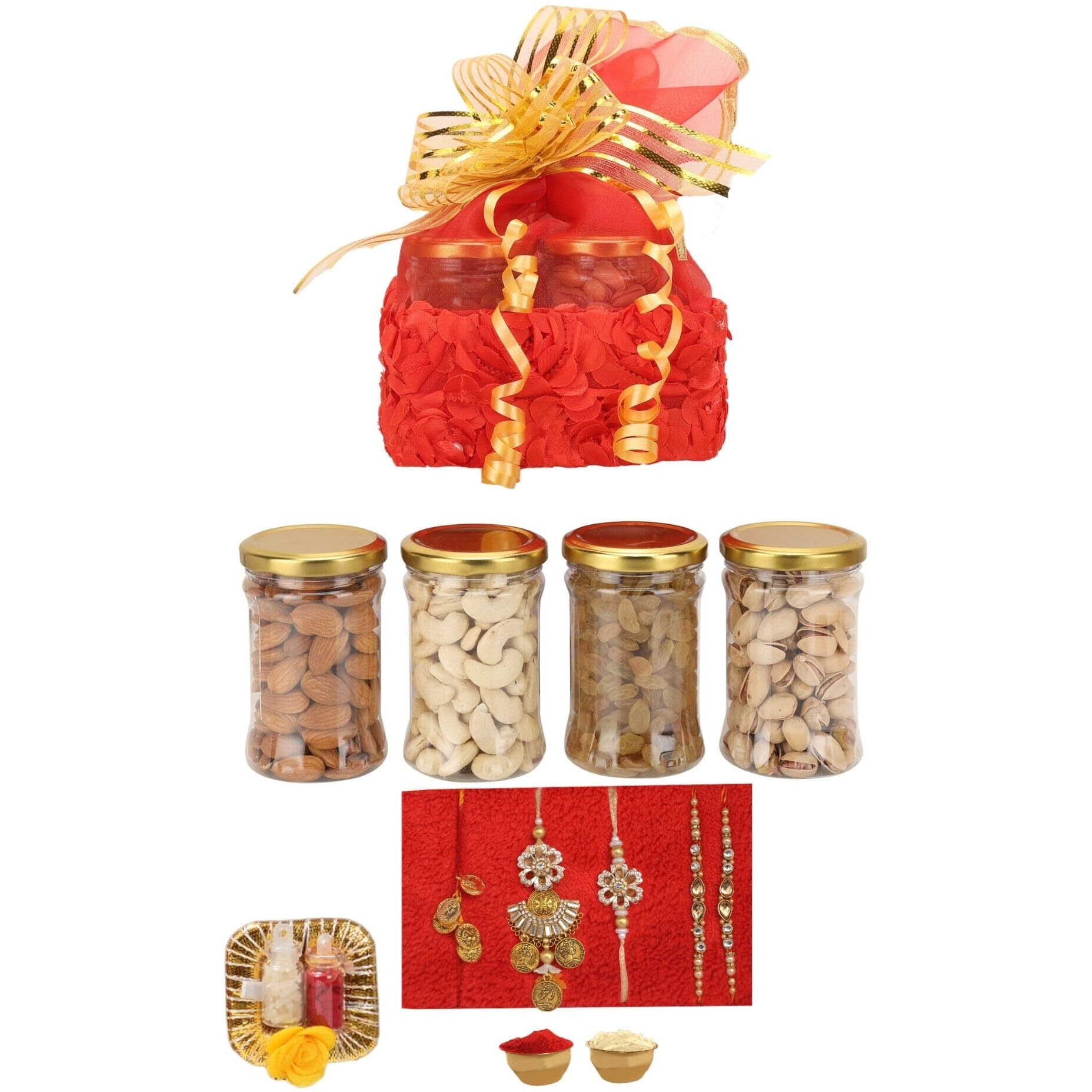 Nutri Miracle Rakhi Gift Box For Brother | Rakhi With Gift Combo For Brother | Gifts For Sisters On Rakhi With Dry Fruits | Raksha Bhandhan Gift For Siblings