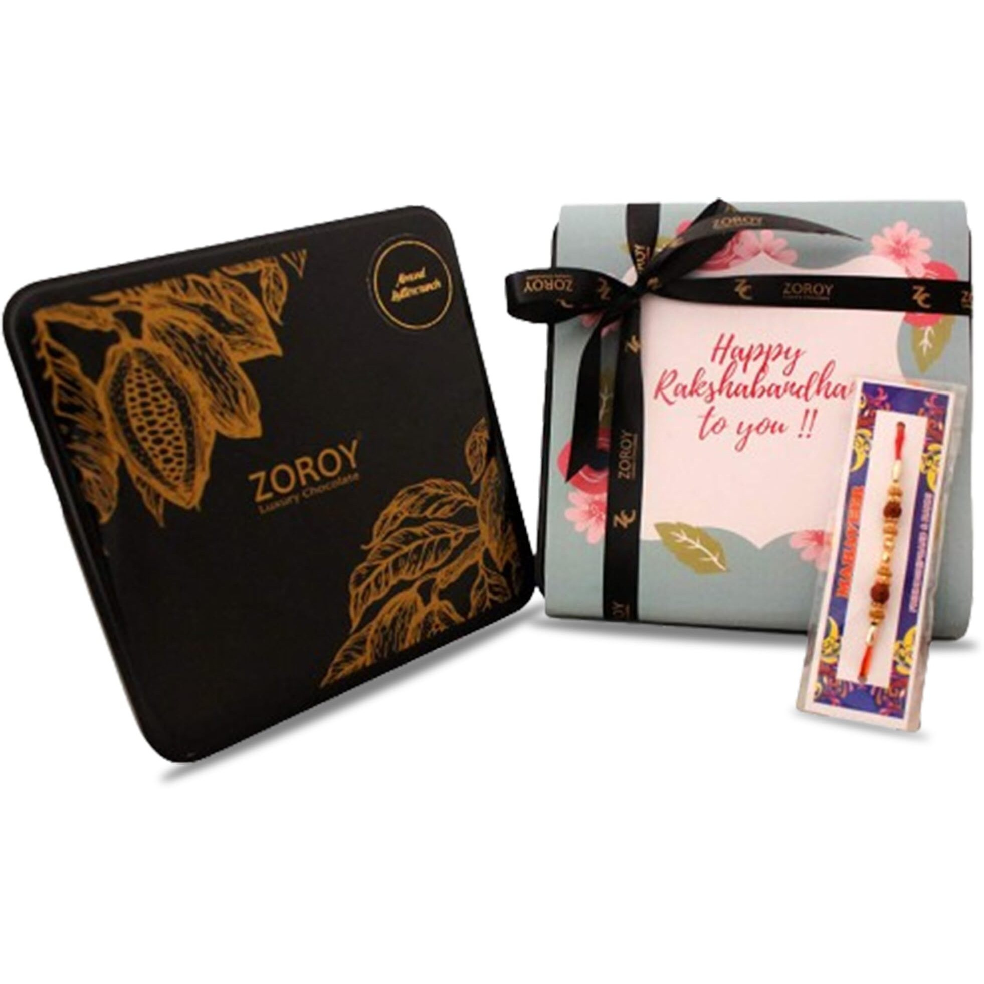 Zoroy Butter Crunch Chocolate Box, Rakhi With Premium Chocolate Box, Rakhi Hamper, Chocolate Box For Gift, Rakhi Gift For Brother & Sister, Ideal For Rakshabandhan Celebrations