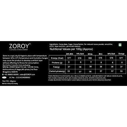 Zoroy Luxury Chocolate Chocolate Gift Box, Chocolate Box For Rakhi, Rakhi Set, Premium Chocolate Box, Rakhi Gift For Brother & Sister, Ideal For Rakshabandhan Celebrations, 112 Gram