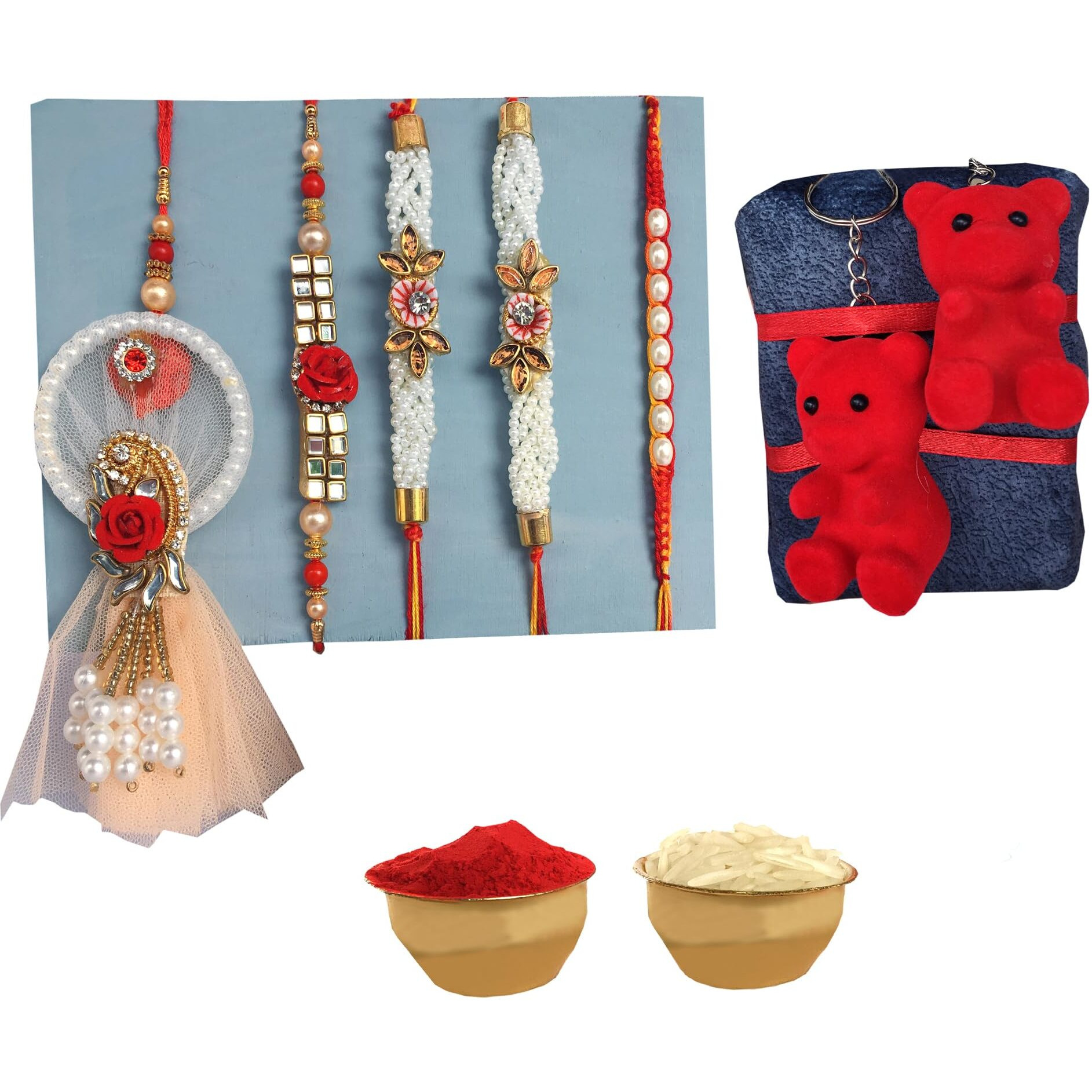 Nutri Miracle Bhaiya Bhabhi Rakhi Gift Hamper | Rakhi For Brother With Dry Fruits And Chocolates | Rakhi For Siblings | Raksha Bandhan Gift Hamper