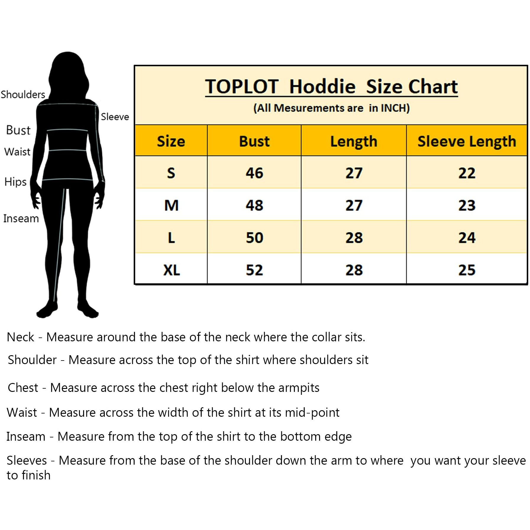 Toplot Women's Woolen Long Typographic Printed White Hoodie With Hooded Neck (T-Hoodie-5051-L)