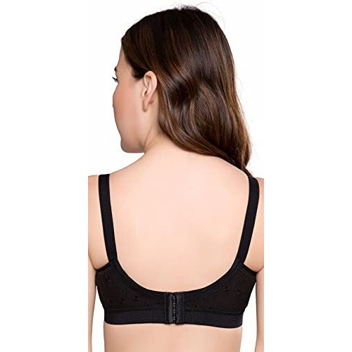 Trylo Women S Non-Wired Bra (Krutika Chiken_Black_36G)