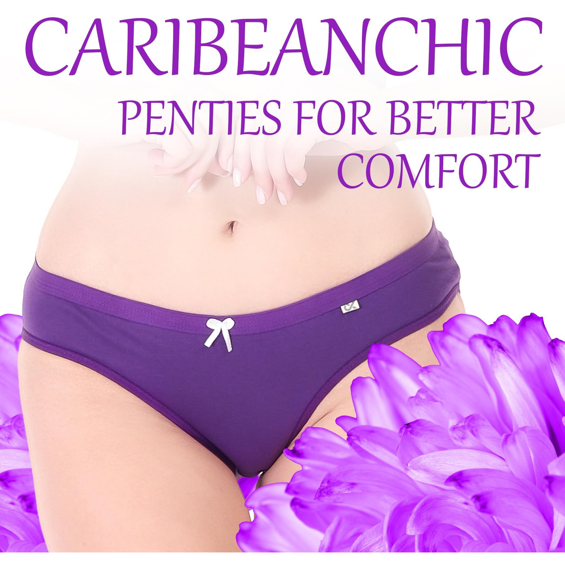 Xjarvis Caribeanchic Women's Hipster Panty - Soft Stretchable Combed Cotton Underwear, High Coverage Bikini Briefs, Breathable & Comfortable Ladies Innerwear - Pack Of 6, Brown/Pink/Purple, Xl