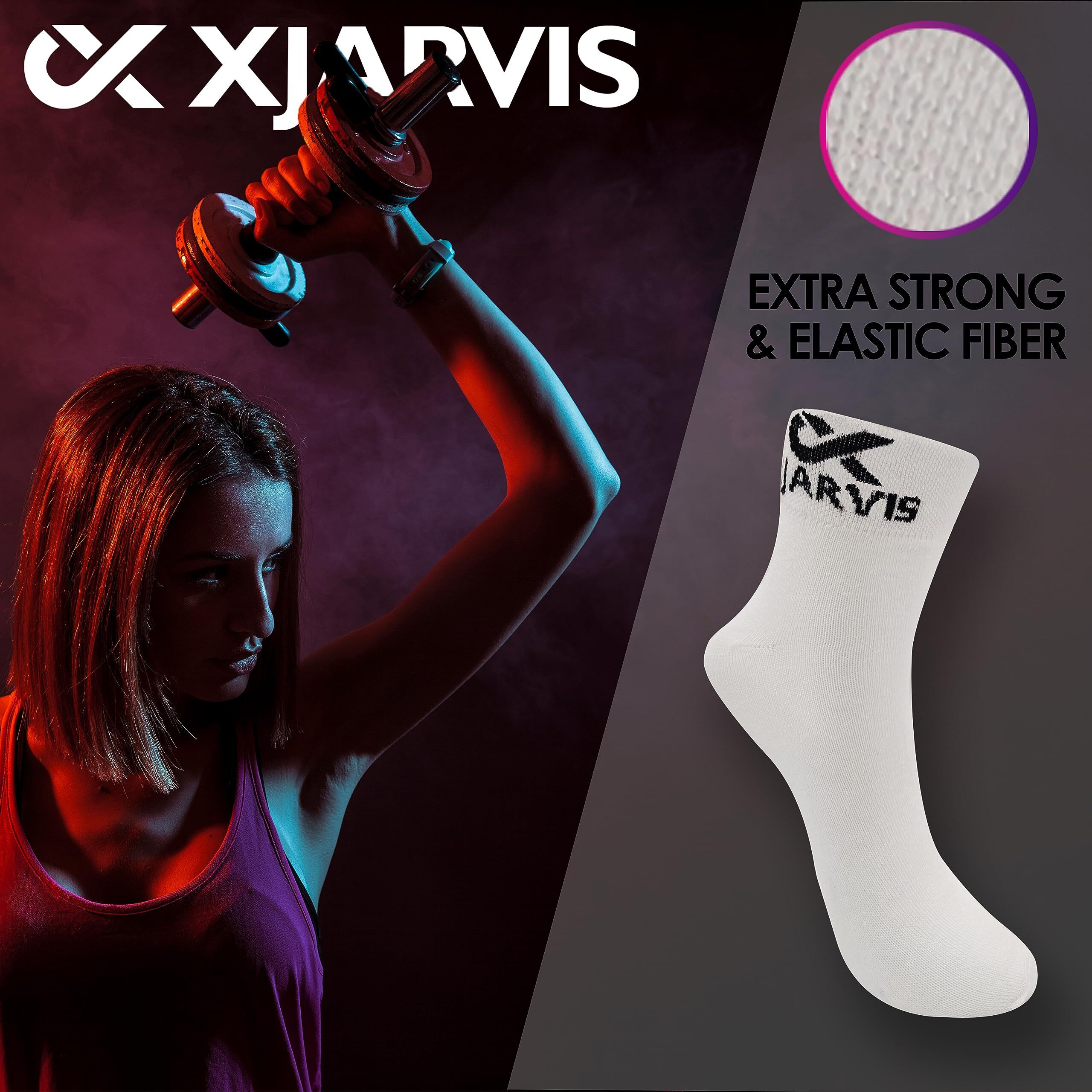 Xjarvis Berlin Athletic Ankle Socks For Men & Women | Breathable Cotton Grip Sports Socks For Gym, Running, Fitness & Summer Wear| Odor-Free, Anti-Slip Socks For Casual & Formal Use  Pack Of 12