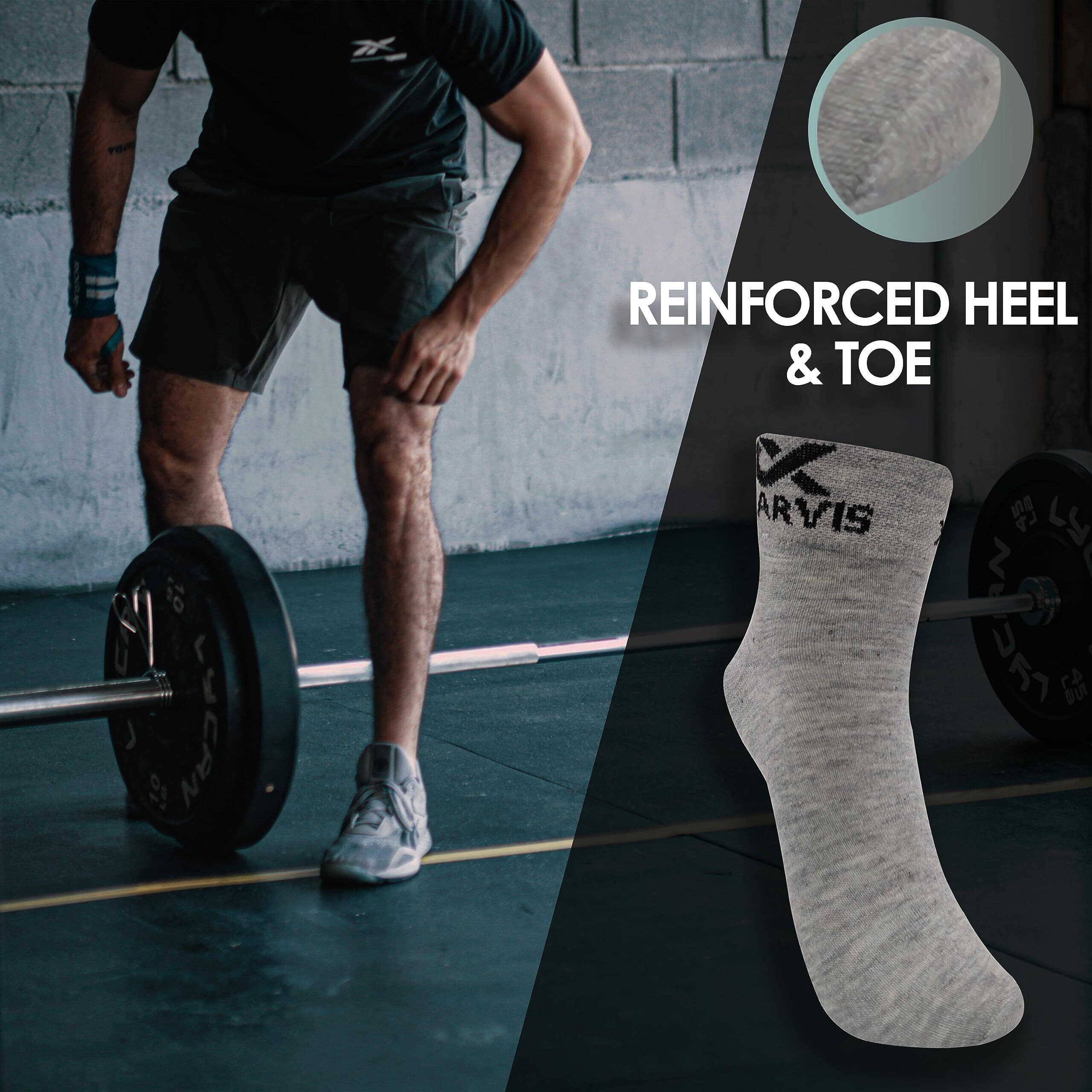 Xjarvis Berlin Athletic Ankle Socks For Men & Women | Breathable Cotton Grip Sports Socks For Gym, Running, Fitness & Summer Wear| Odor-Free, Anti-Slip Socks For Casual & Formal Use  Pack Of 12