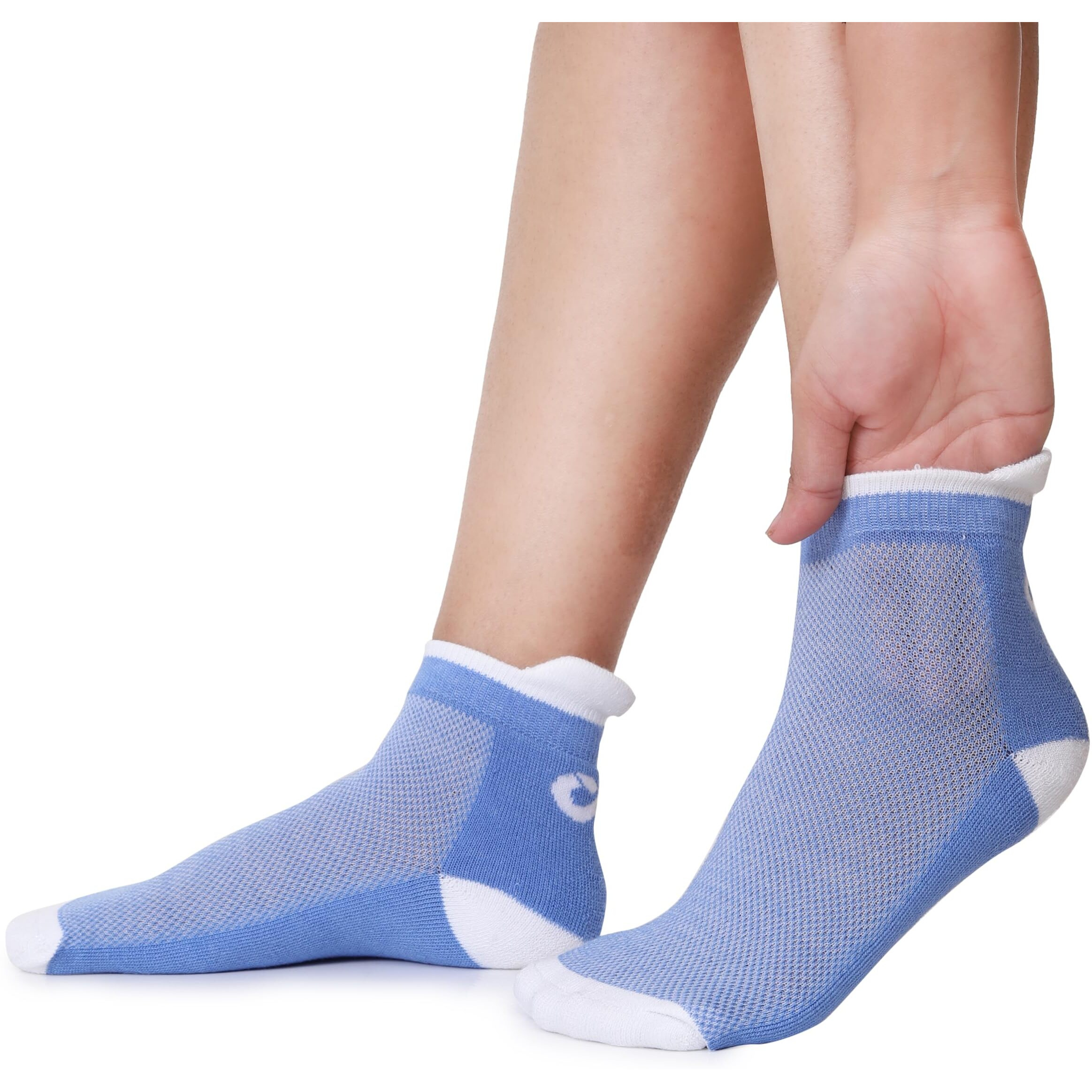 Xjarvis Mexico Women's Ankle Socks - Half Terry Cushioned Sole, Breathable Combed Cotton, Odour-Free - For Running, Gym, Sports & Everyday Wear - Pack Of 3/6/9/12 (Blue, Yellow, Pink)