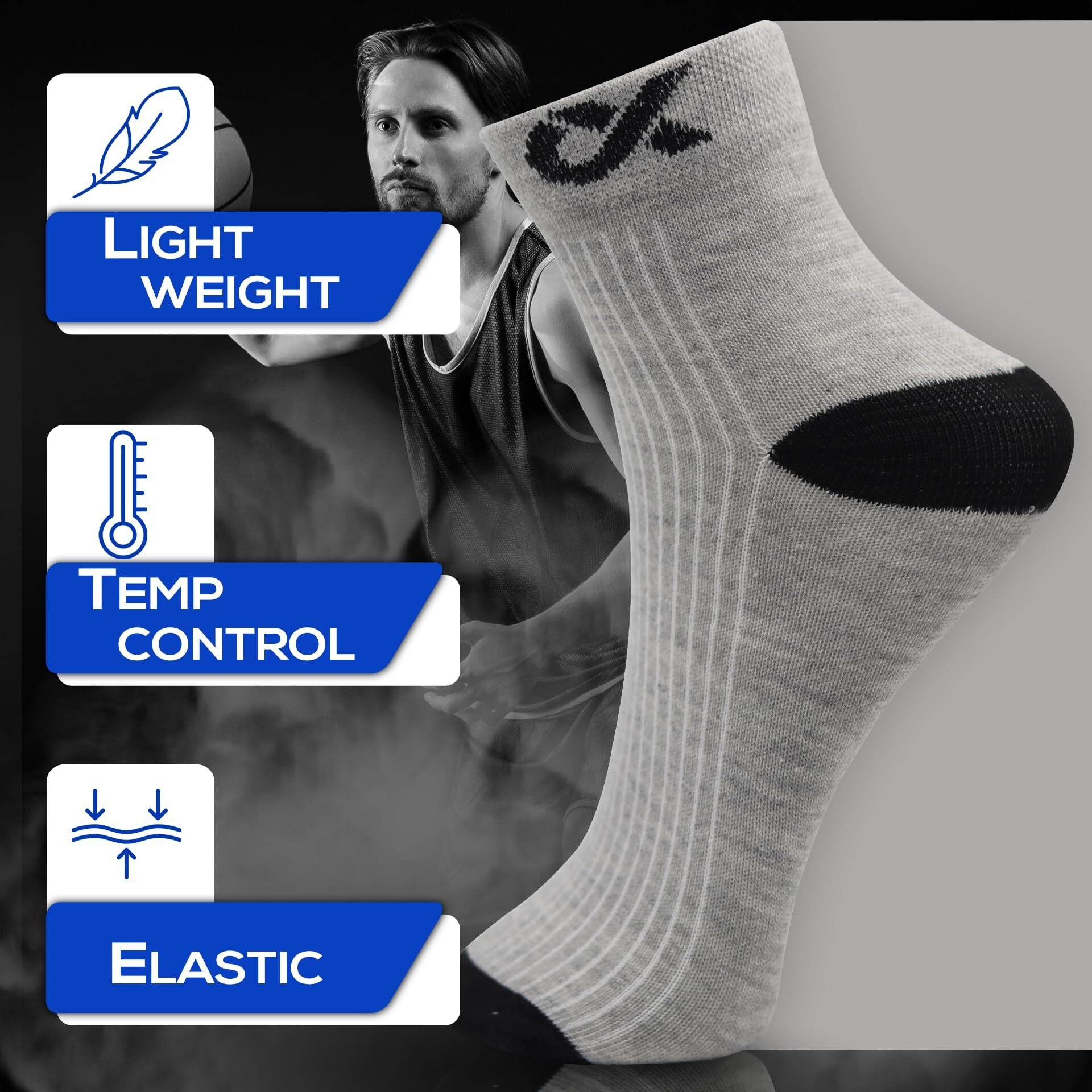 Xjarvis Cuba/Lyon 12 Pairs Sports Ankle Cotton Socks Men & Women For Unisex Multicolor Socks Ideal For Gym, Running & Casual Wear, Pack Of 12, Free Size
