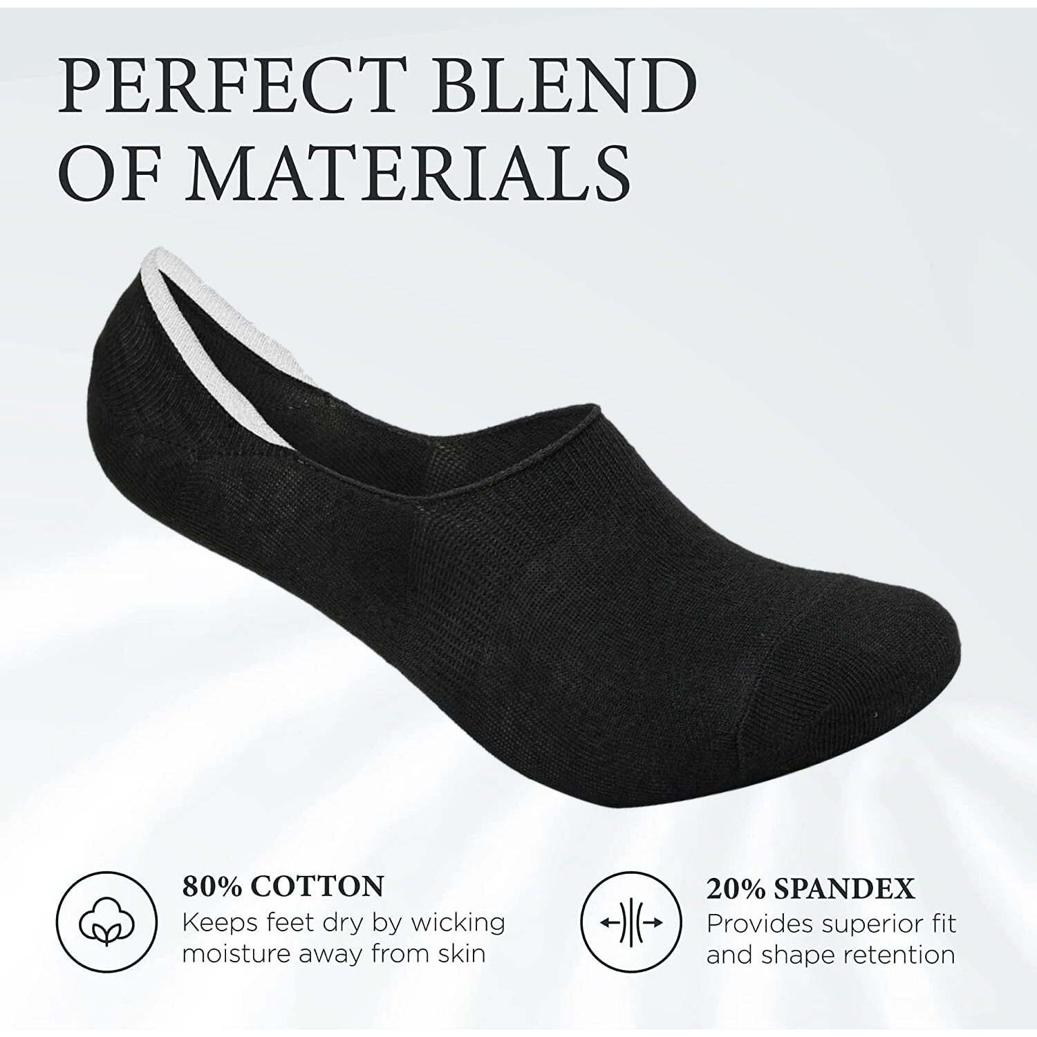 Xjarvis Anti-Slip No Show Low Cut Loafer Socks For Men & Women With Combed Cotton For Sports, Running & Hiking Pack Of 3 Black (Free Size)
