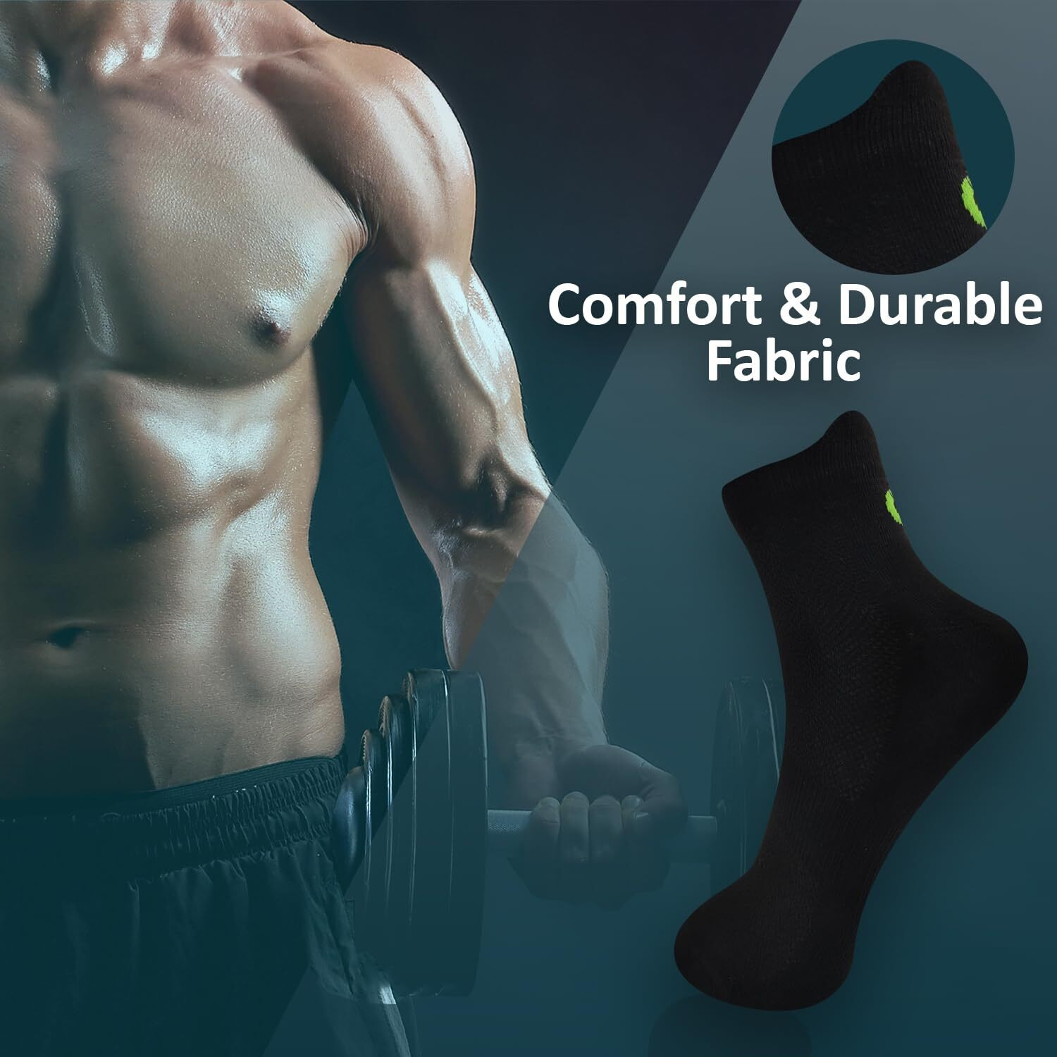 Xjarvis Rio Unisex Ankle Socks For Men & Women  Breathable & Odor-Free Cotton Socks For Gym, Running, Walking, Cycling, Daily & Office Wear  Free Size (Black, White, Grey)