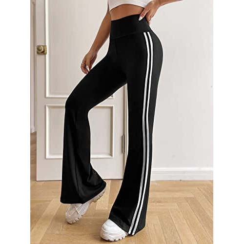 Toplot Women's Flare Leg Bell Bottom Pants Trouser (Pant-5159-Black-34)
