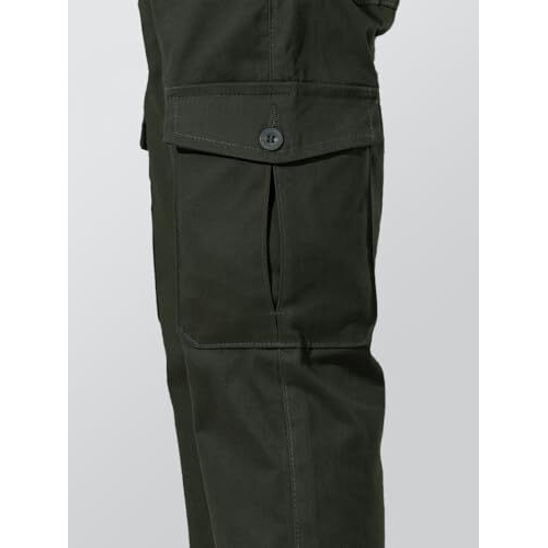 Toplot Men's Straight Cargo-Pant (Men-Cargo-5212-Olive-30_Olive