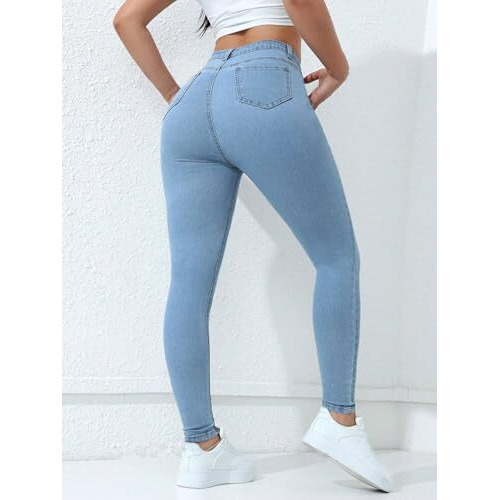 Toplot Skinny Fit Jeans For Women (Jeans-5152-Medium Wash-34)