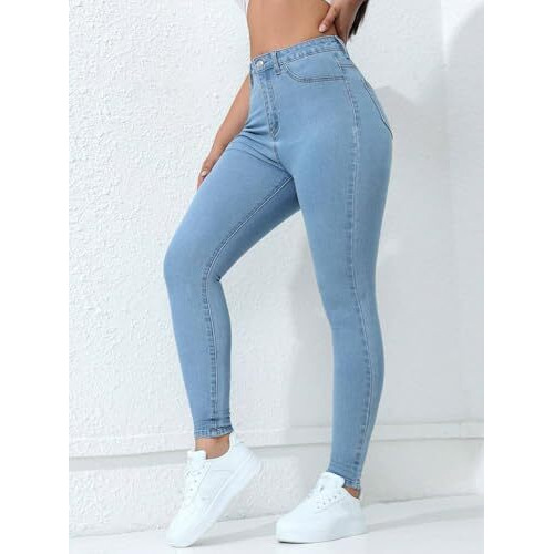 Toplot Skinny Fit Jeans For Women (Jeans-5152-Medium Wash-34)