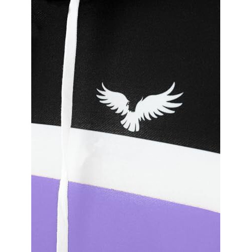 Toplot Men's Woolen Blend Hoodie With Hooded Neck (Pata-Hoodie-5145-Purple-M)