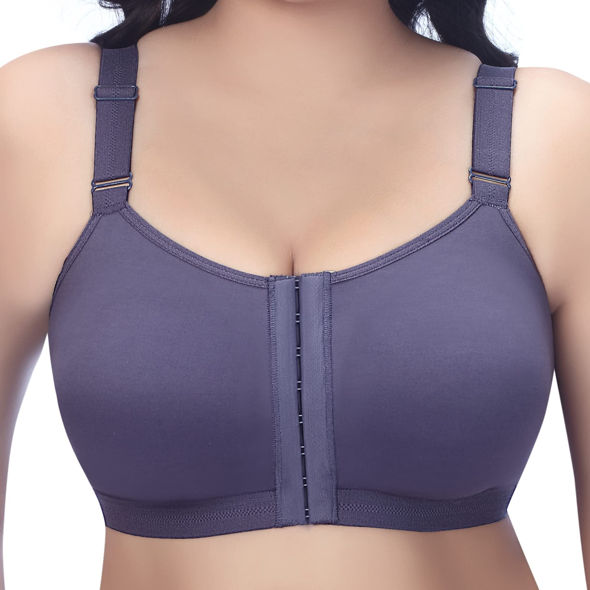 Trylo Front Open-Grey-36-D-Cup
