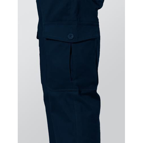 Toplot Men's Cotton Cargo Pants || Cargo For Men || Straight-Leg Cargo For Men || Men Cargo Pant (Men-Cargo-5212-Navy-30)