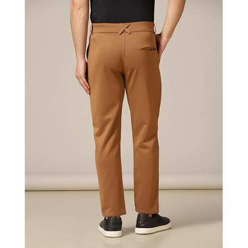 Toplot Men's Regular Casual Pants (Men-Pant-5181-Brown-32)