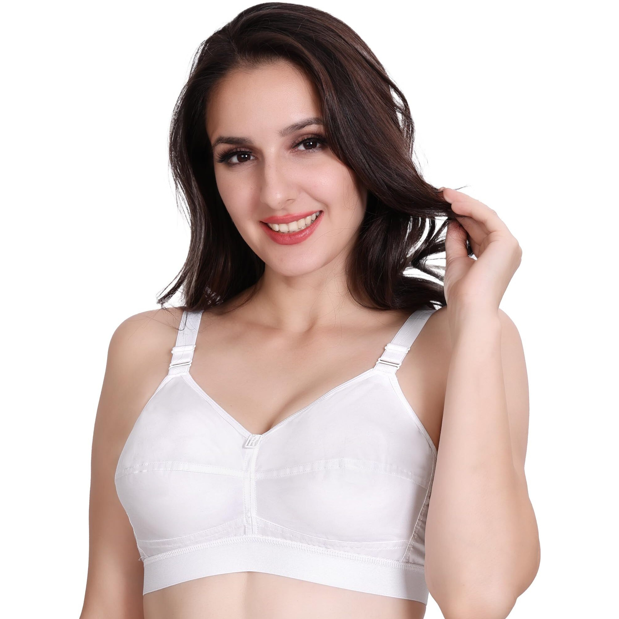 Trylo Riza Cottonfit-White-40-F-Cup