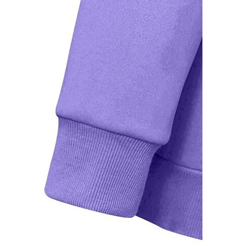 Toplot Men's Woolen Blend Solid Hoodie With Hooded Neck (Zip-Hoodie-5146-Purple-L)